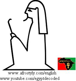 Syrian seated holding stick - A49 - Hieroglyphic Sign List of Gardiner, Medu Neter, Hieroglyphs Alphabet, Ancient Egyptian translation & transliteration